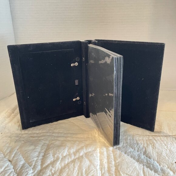 Vintage Burnes of Boston Silver-Plated Floral Photo Frame Album 6" by 4" - Picture 3 of 14